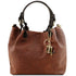 TL KeyLuck - Woven printed leather shopping bag